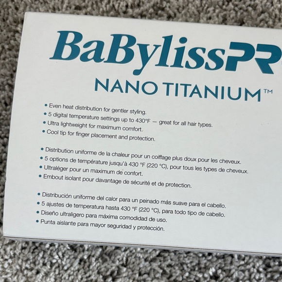 1 1/4” BaBylissPro Nano Titanium Extended Barrel Curling Iron - Picture 5 of 6